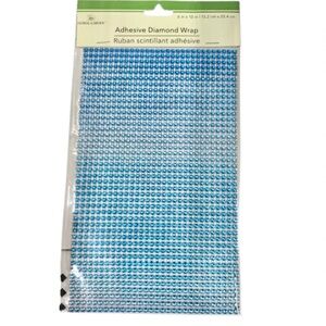 🔥$3🔥NEW FLORAL GARDEN Adhesive Diamond Wrap Blue, 2 Sheets, 6” x 10” Sheet